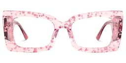 Mitia Rectangle Pink Glasses0