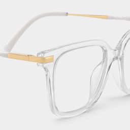 Jacqui Square Clear Glasses4