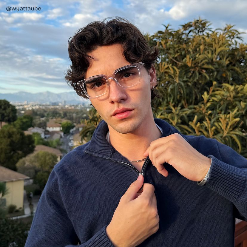 Rayne Clear Square Glasses
