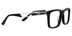Osvaldo Rectangle Black Glasses4