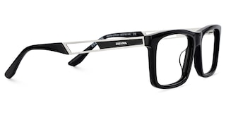 Osvaldo Rectangle Black Glasses4
