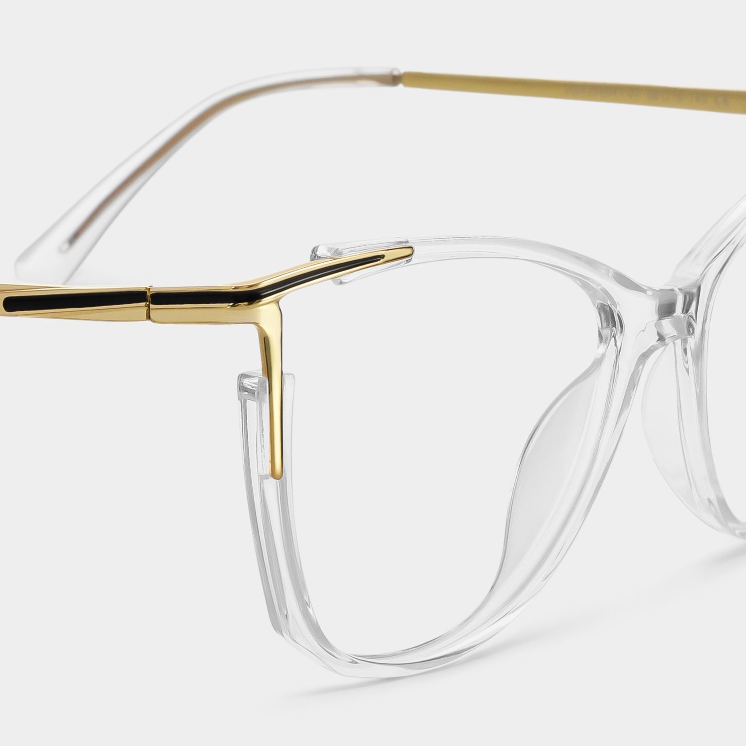 Cat eye Yomary Clear Frame Glasses | Zeelool4