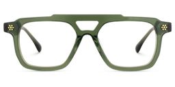 Mercurio Aviator Green Glasses1