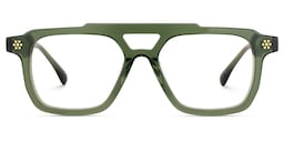 Mercurio Aviator Green Glasses1