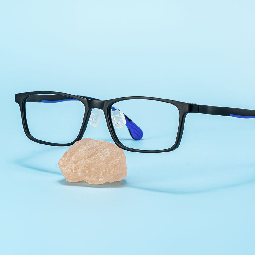 Sunny Rectangle Black Glasses