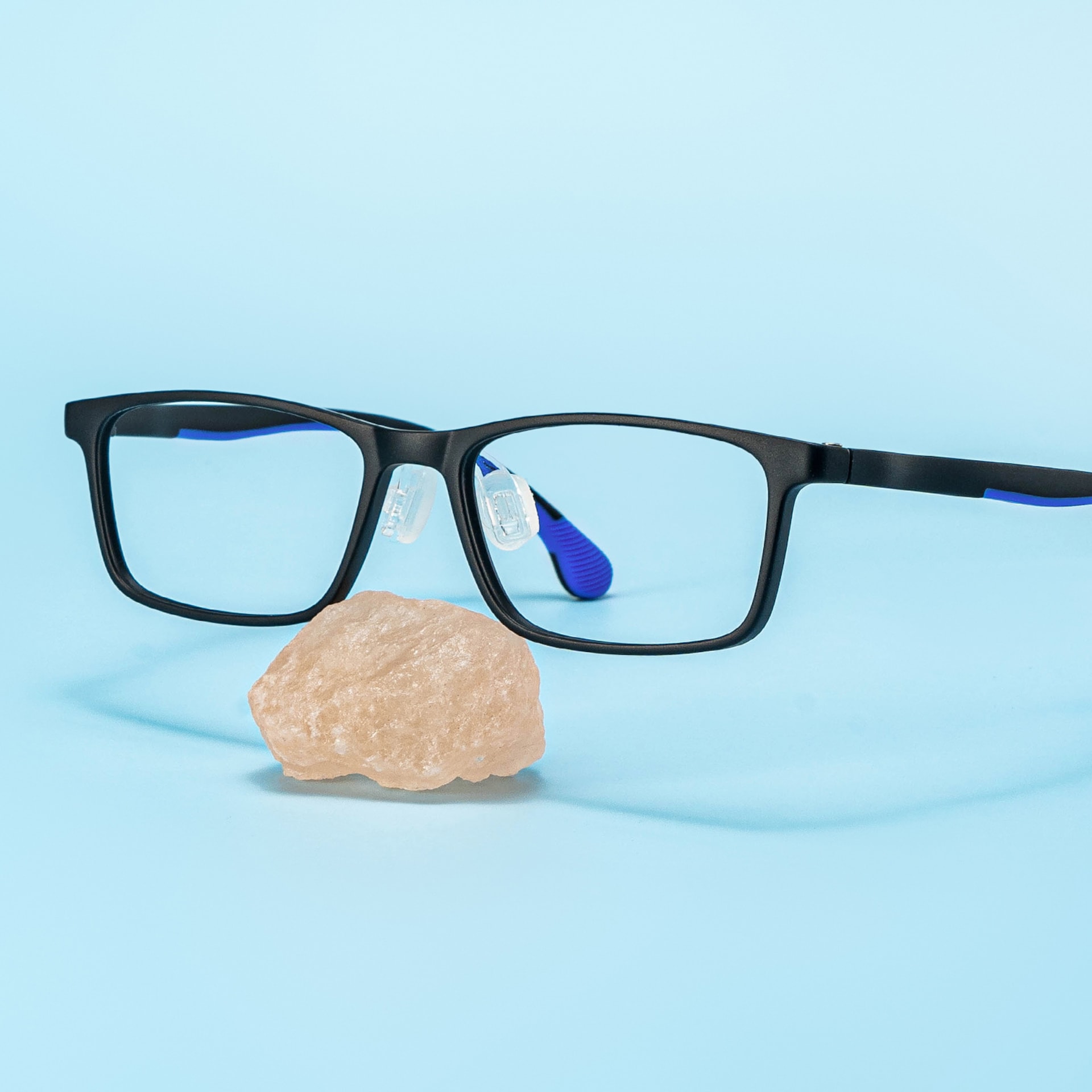 Sunny Rectangle Black Frame Eyeglasses for Tween0