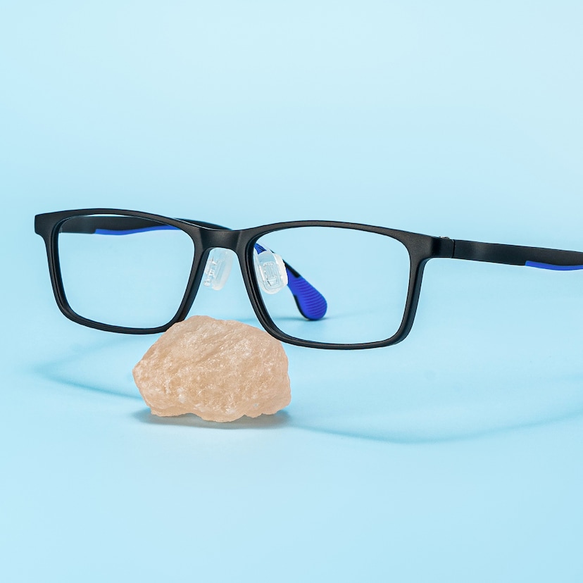 Sunny Rectangle Black Glasses