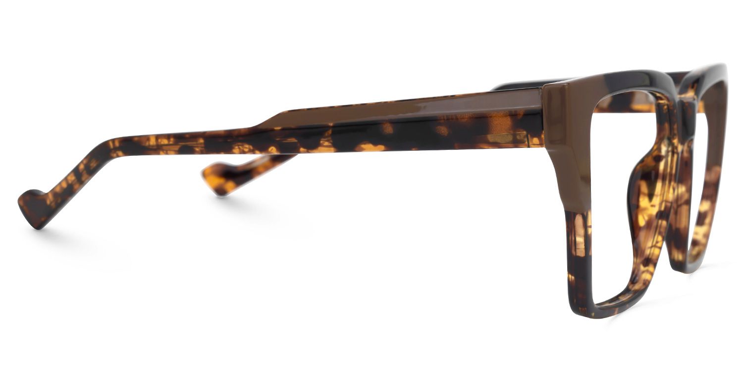 Square Crozier Tortoise Glasses on sale -Zeelool Glasses