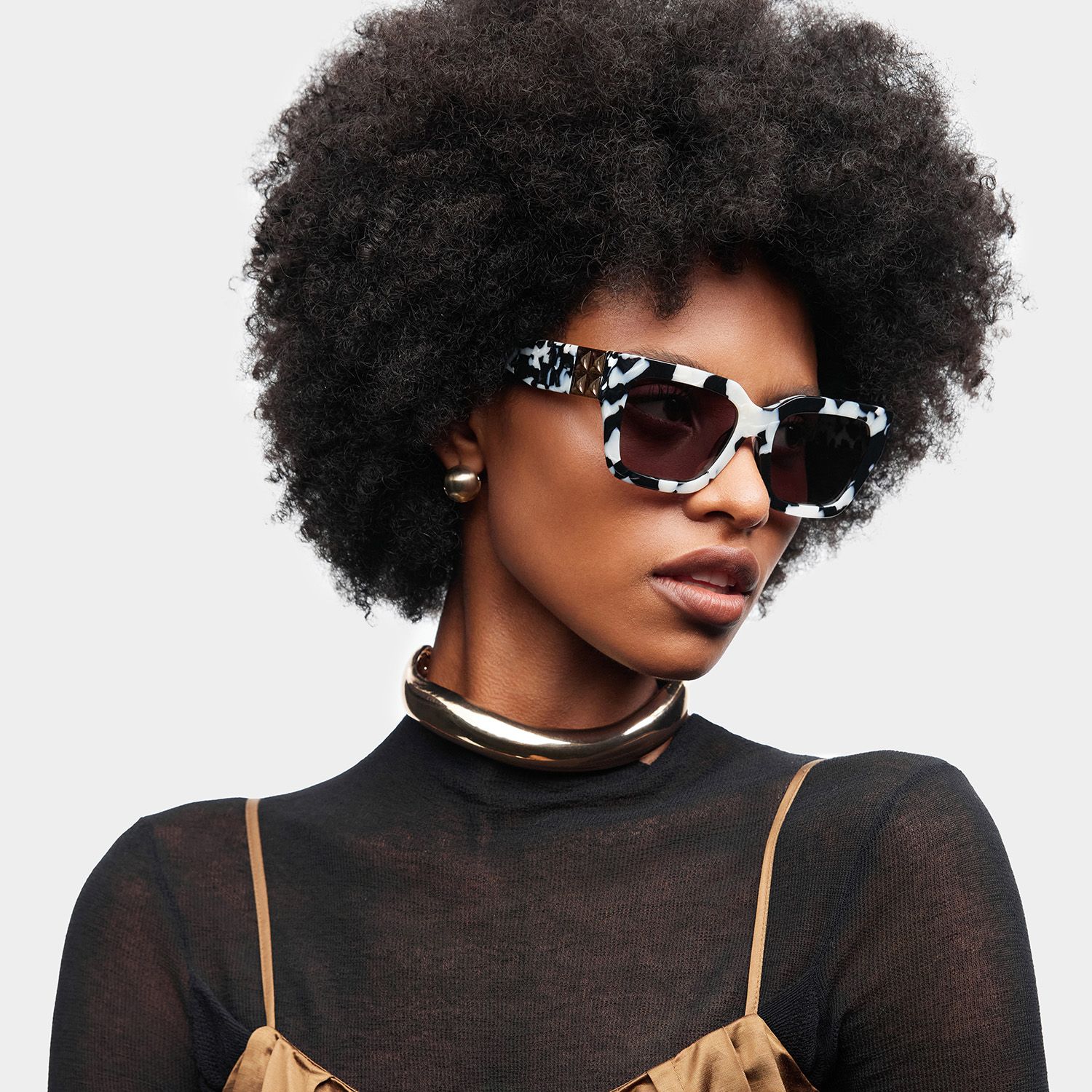 Maddox Pattern Frame Glasses with Square Frame Online | ZEELOOL1