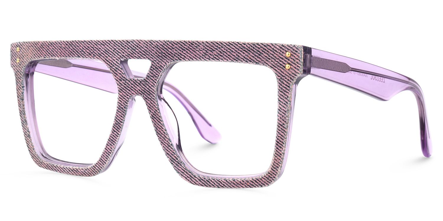 Rubin Purple Denim Eyeglasses | Zeelool1