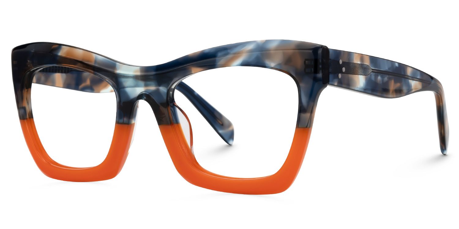 New Arrival Orange Color for Benitez Frame Glasses | Zeelool1