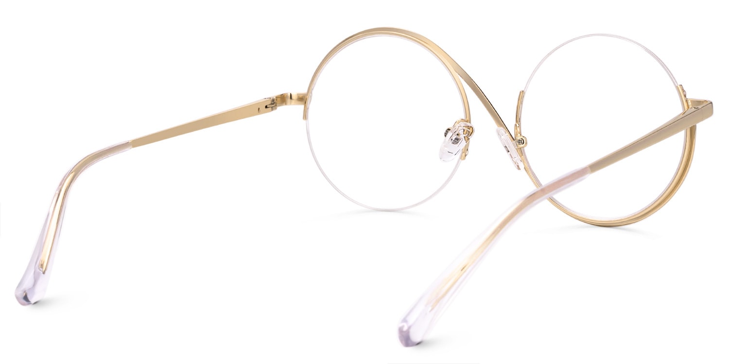 Flozif Round Rainbow Glasses in Semi-Rim  | Zeelool3