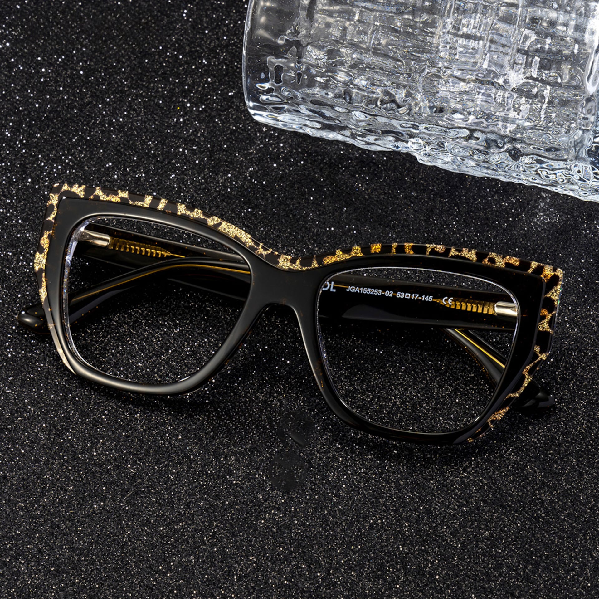 Thurman Leopard Glasses Frames with Butterfly Design1