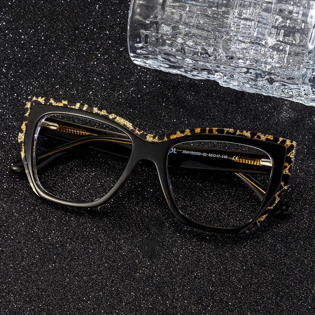 Thurman Leopard Glasses Frames with Butterfly Design1