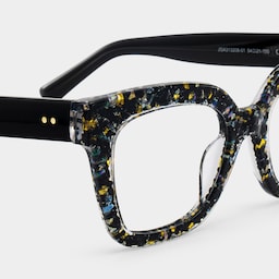 Renata Square Black Glasses6