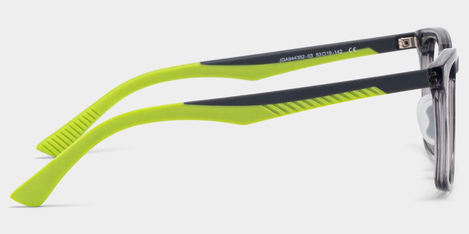 Glide Gray Green Frame Glasses with Square Frame Online | ZEELOOL4