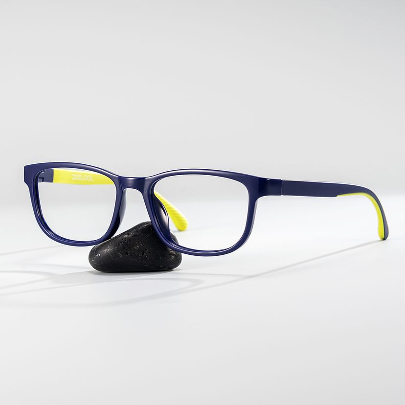 Robin Rectangle Black Yellow Glasses