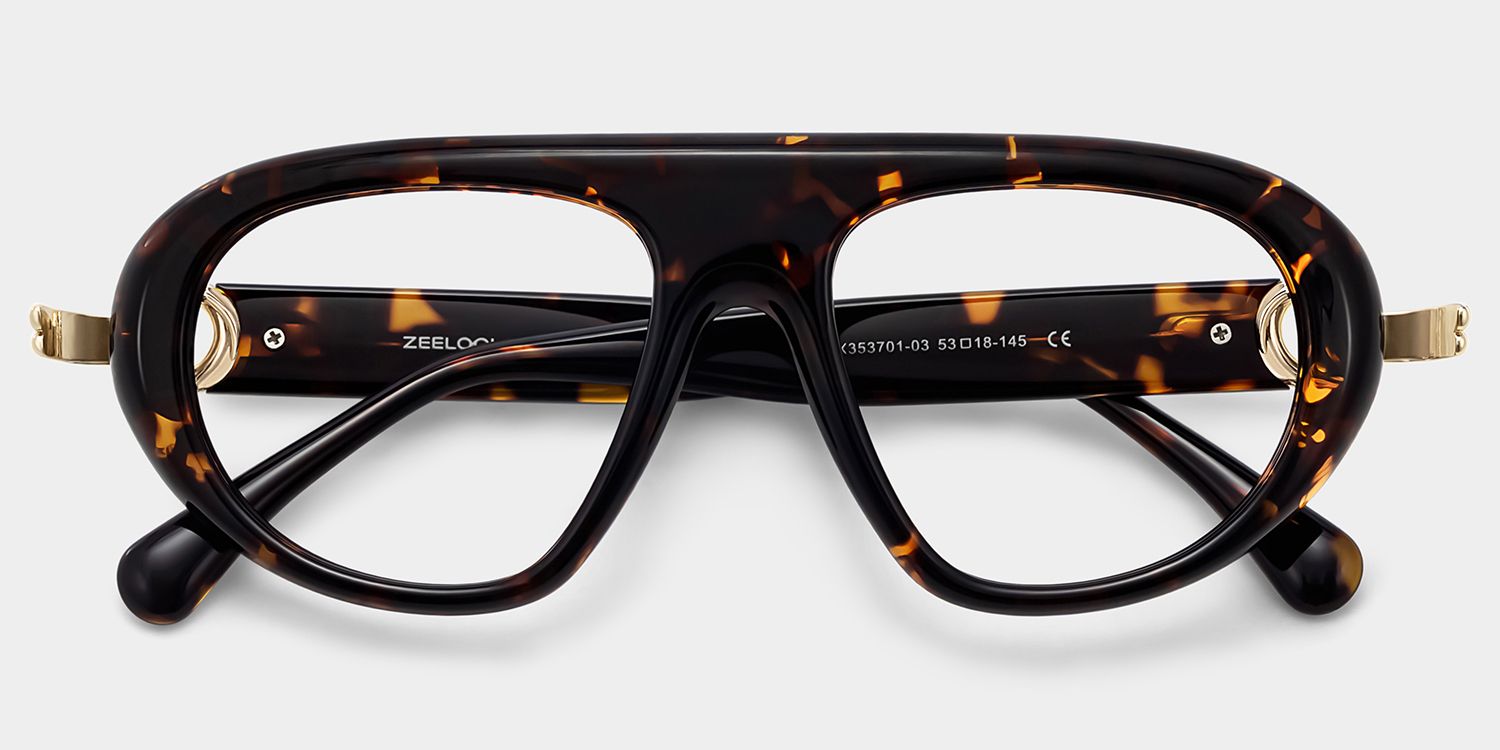 Aveline Tortoise Aviator Prescription Glasses for Women | ZEELOOL1