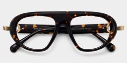 Aveline Tortoise Aviator Glasses1