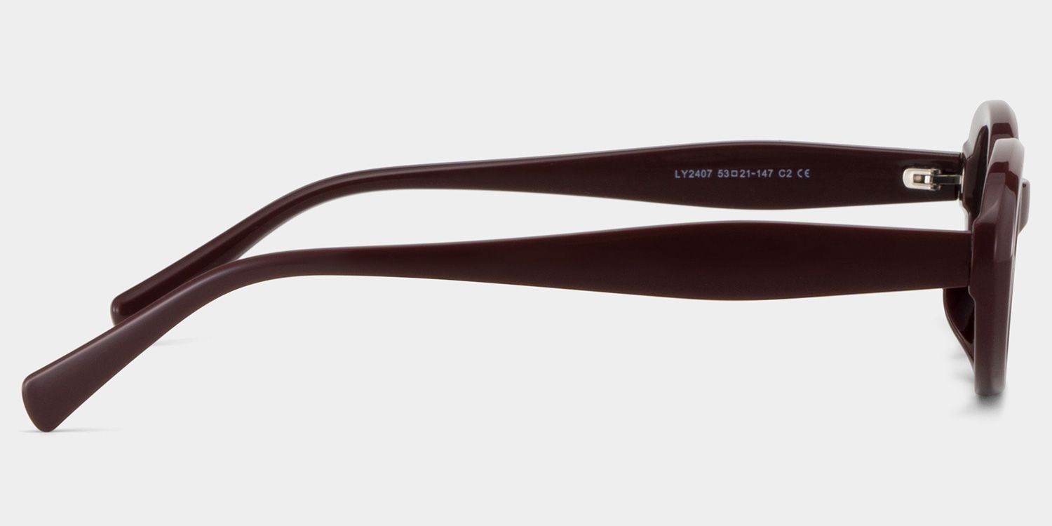 Zion Purple Oval Polarized Sunglasses for Driving | ZEELOOL3