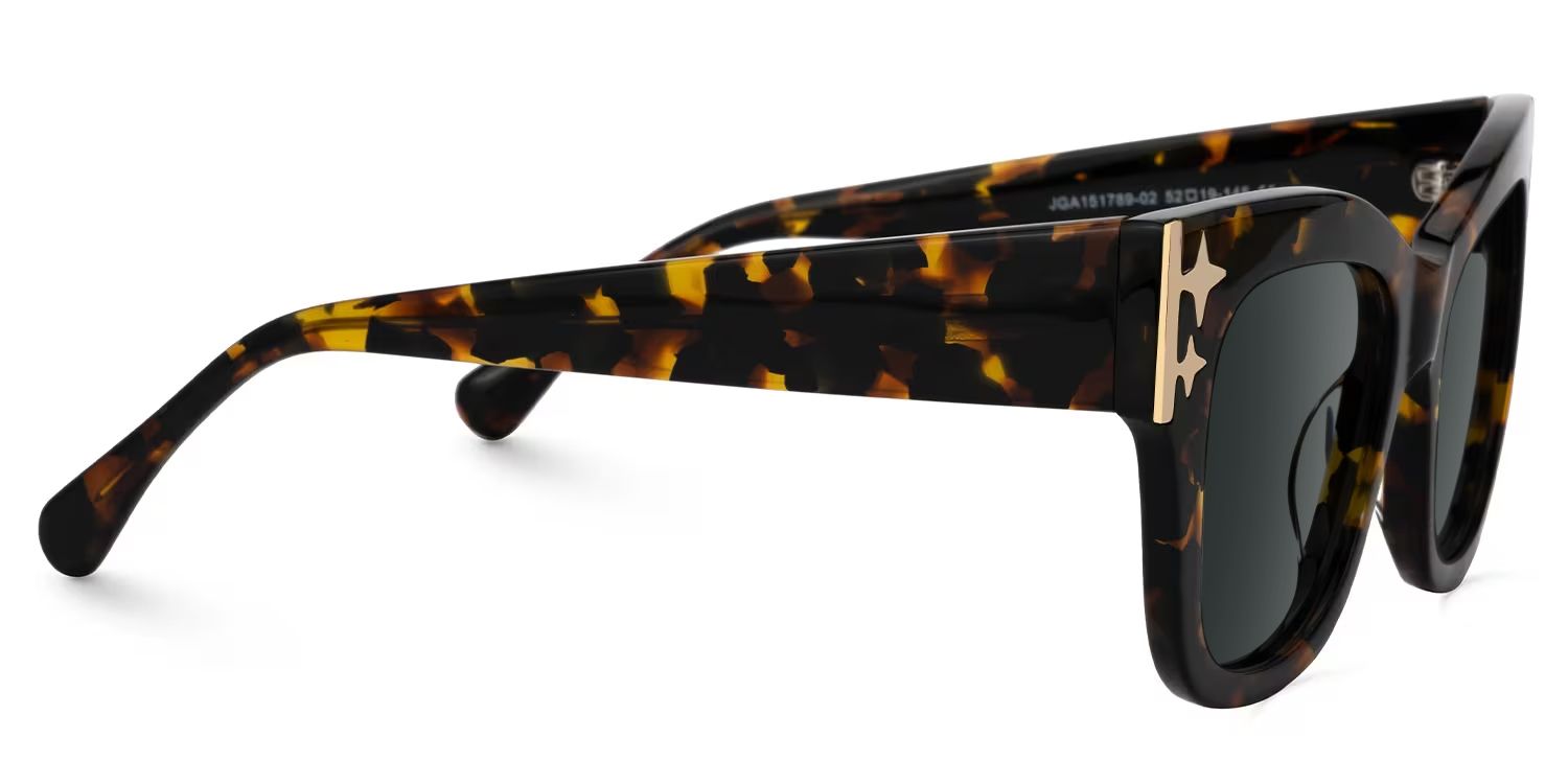 Minfia Square Tortoise Sunglasses for Women & Men | ZEELOOL2