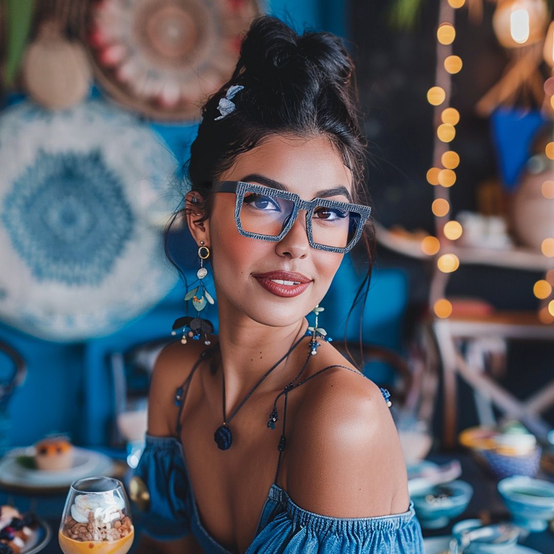 Daniela Rectangle Gray Glasses5