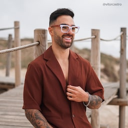 Diana Rectangle Light Purple Glasses4