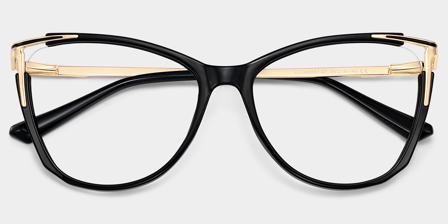 Yomary Black Cat Eye Frame Glasses for Women | ZEELOOL1