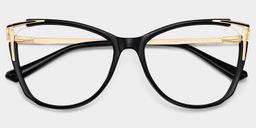 Yomary Black Cat eye Glasses1