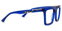 Leblanc Rectangle Blue Glasses3