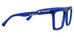 Leblanc Rectangle Blue Glasses3