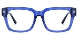 Fulford Rectangle Blue Glasses1