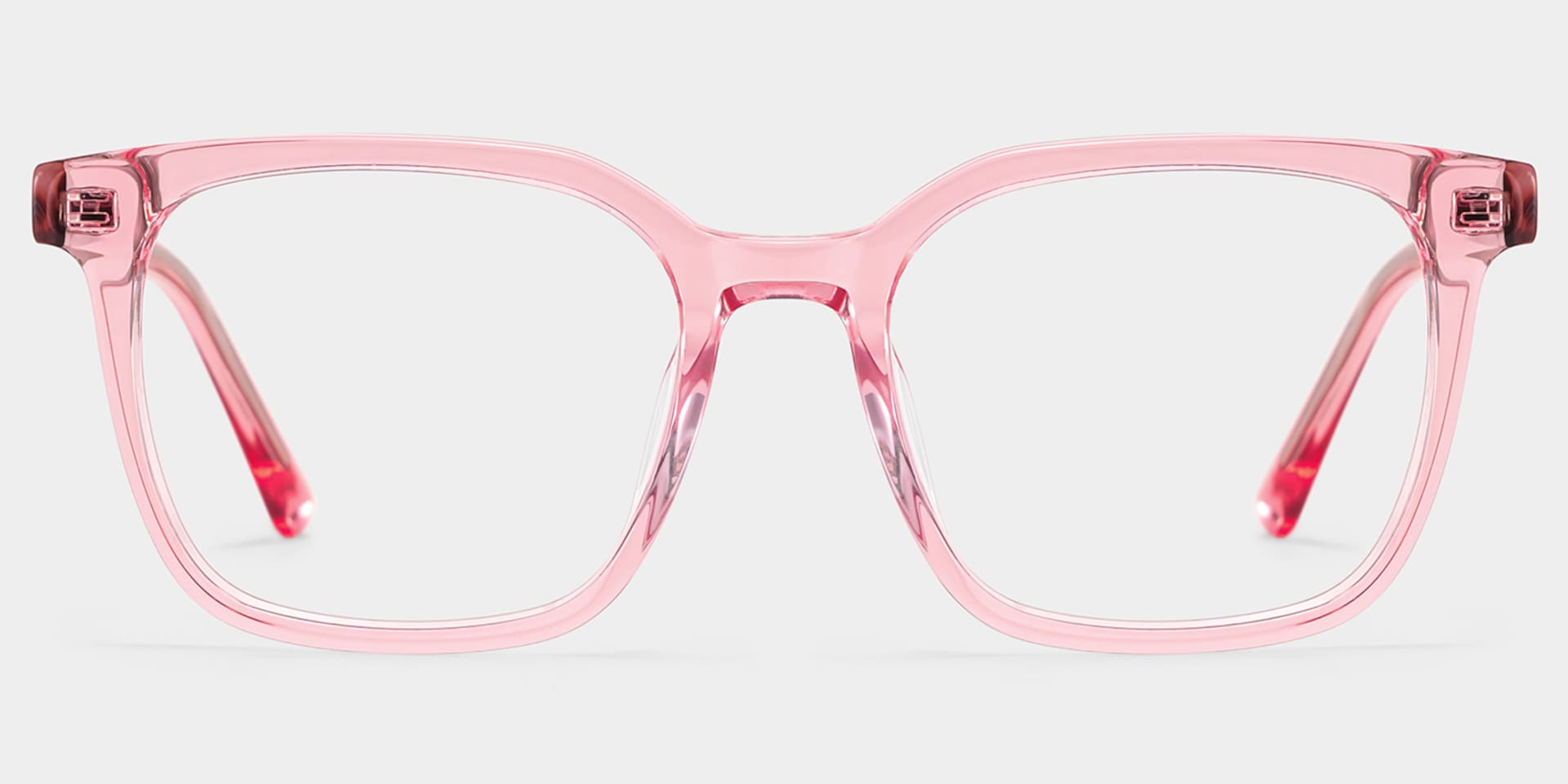 Freya Pink Frame Glasses with Square Frame Online | ZEELOOL4