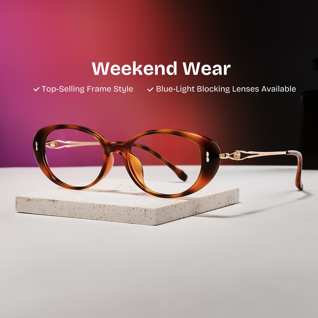 Blaire Oval Tortoise Glasses