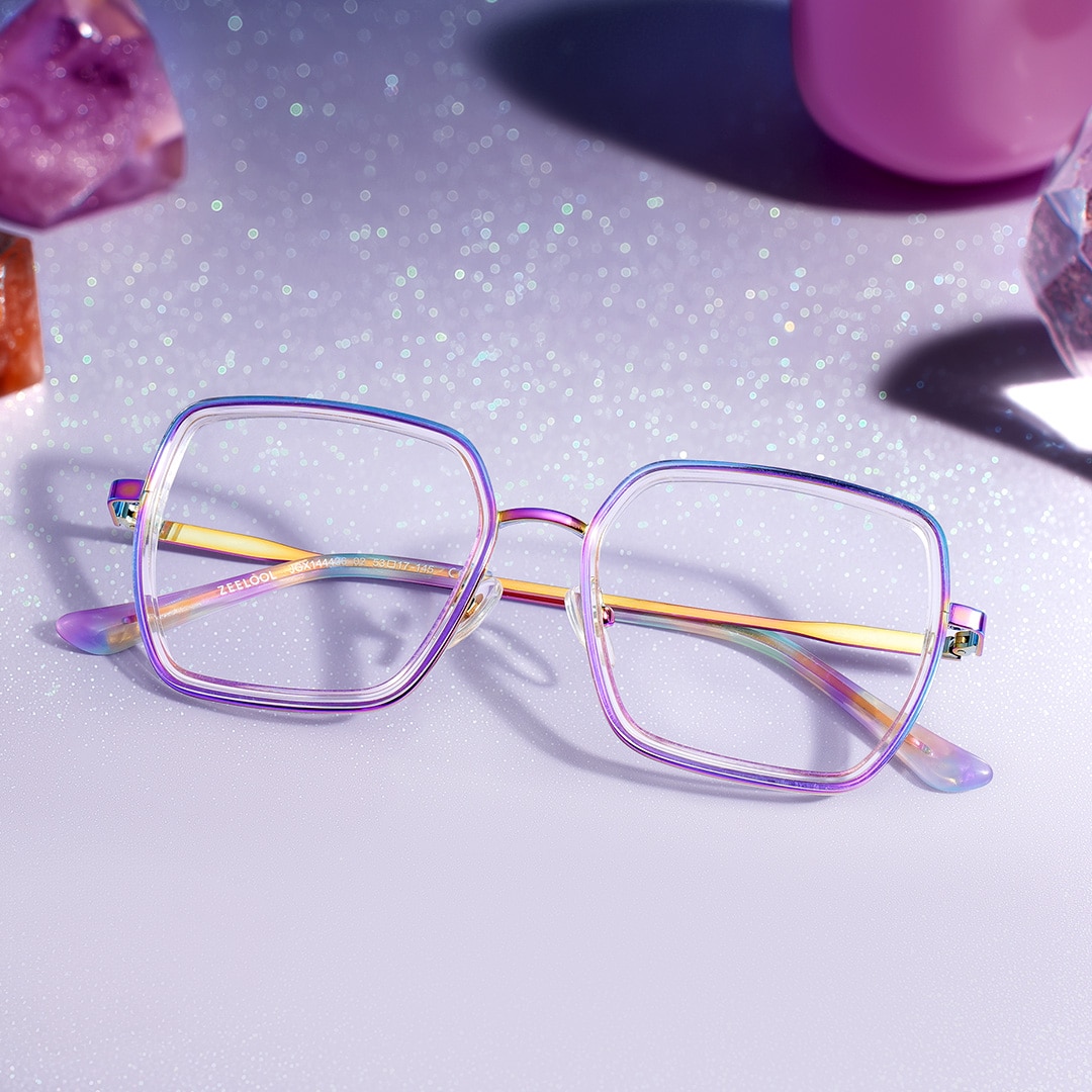 Fiona Square Iridescent Glasses2