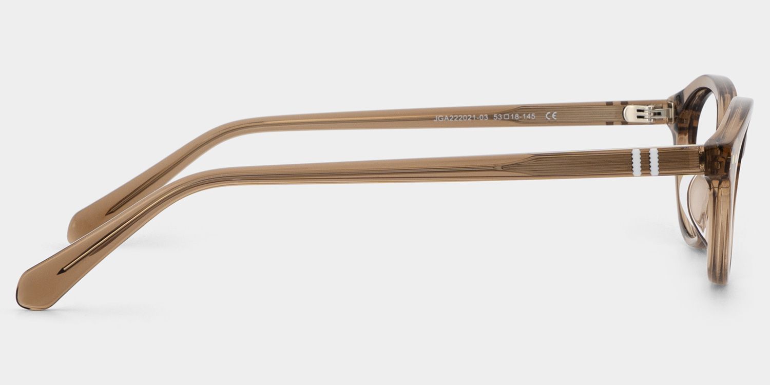 Ashby Brown Narrow Oval-Frame Glasses | Effortless Varsity4