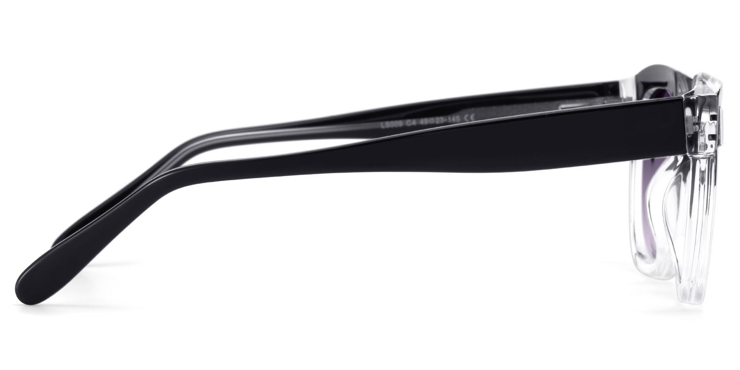 Nia Black Clear Square Sunglasses Online | Zeelool3