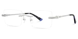 Peavy Rectangle Silver Glasses4