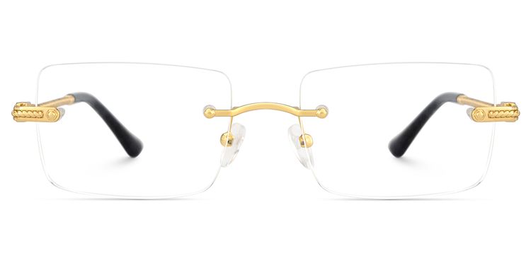 Peavy Rectangle Gold Glasses