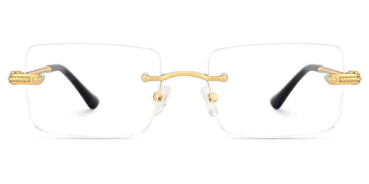 Peavy Rectangle Gold Glasses