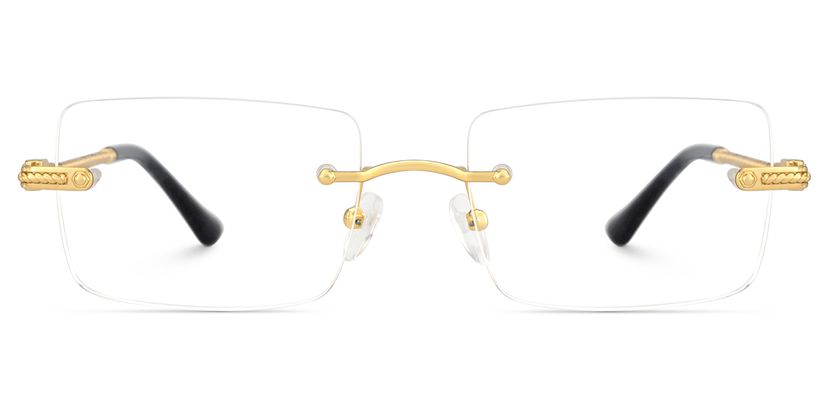 Peavy Rectangle Gold Glasses