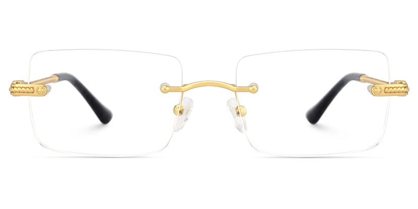 Peavy Rectangle Gold Glasses