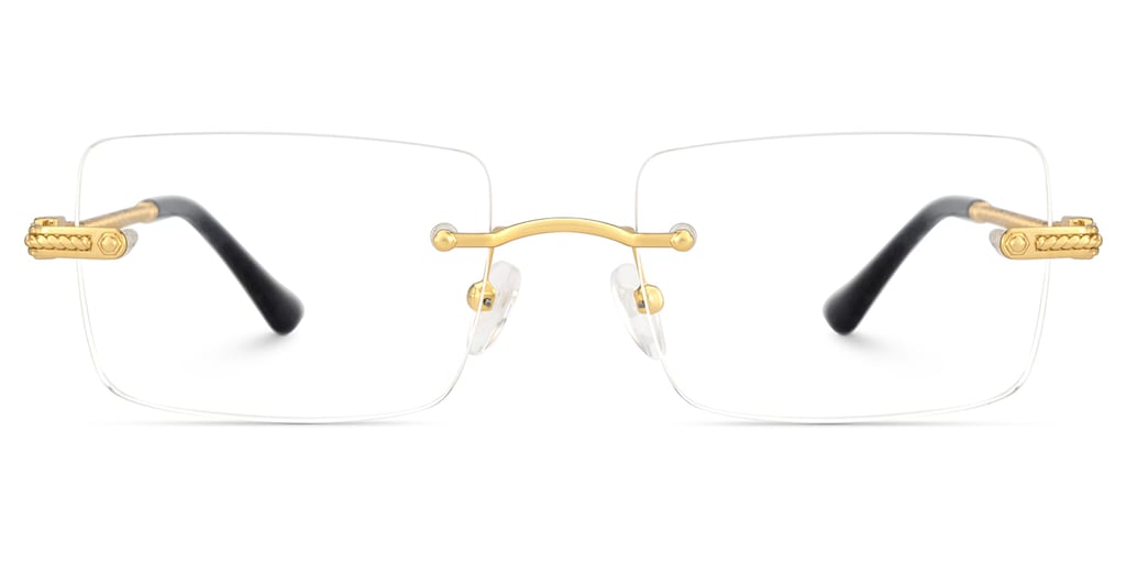 Peavy Rectangle Gold Glasses