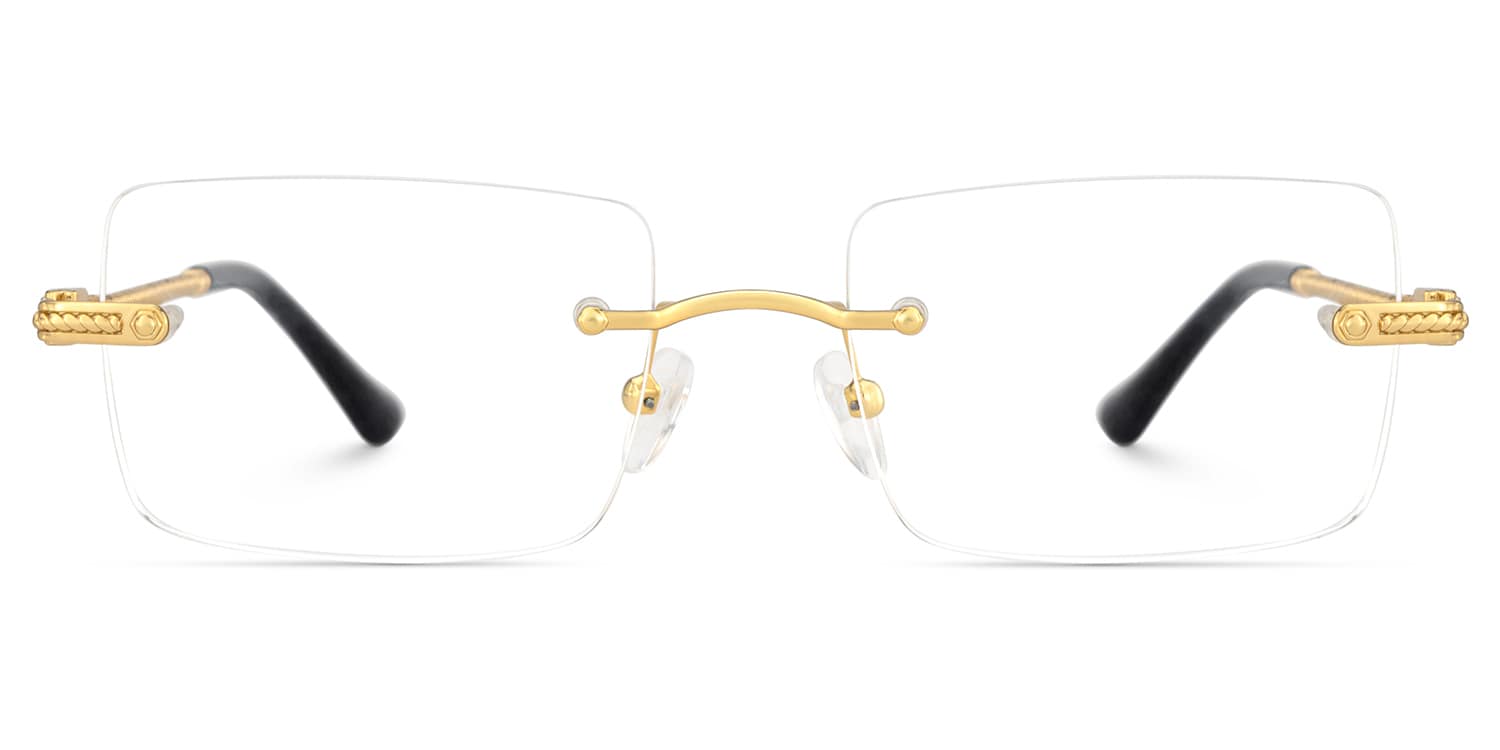 Peavy Rectangle Gold Glasses