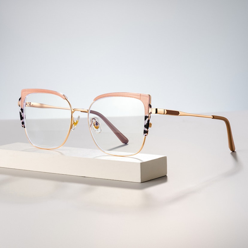 Jesmin Square Khaki Tortoise Glasses