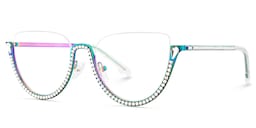 Sparkle Cateye Iridescent Glasses4