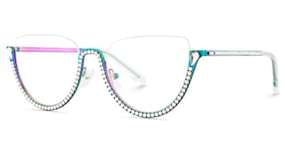 Sparkle Cateye Iridescent Glasses4