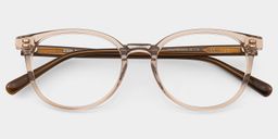 Allison Clear Brown Round Glasses3