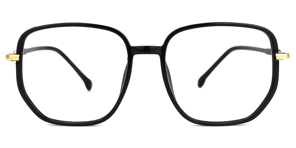 Joana Geometric Black Glasses