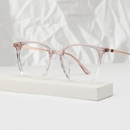Cora Pink Square Glasses0